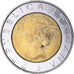 Coin, Italy, 500 Lire, 1998, Rome, IFAD, EF(40-45), Bi-Metallic, KM:193
