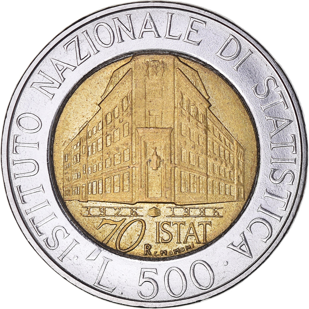 Coin, Italy, 500 Lire, 1996, Rome, EF(40-45), Bi-Metallic, KM:181