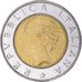 Moneta, Włochy, 500 Lire, 1993, Rome, VF(30-35), Bimetaliczny, KM:160