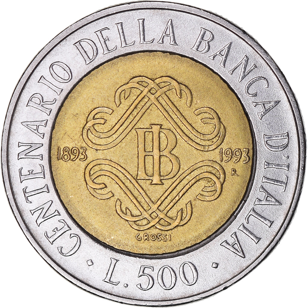 Moneta, Włochy, 500 Lire, 1993, Rome, VF(30-35), Bimetaliczny, KM:160
