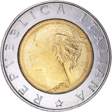 Coin, Italy, 500 Lire, 1997, Rome, AU(55-58), Bi-Metallic, KM:187