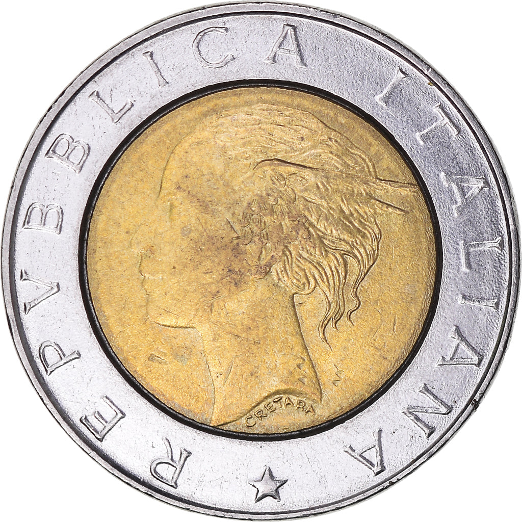 Coin, Italy, 500 Lire, 1997, Rome, VF(20-25), Bi-Metallic, KM:187
