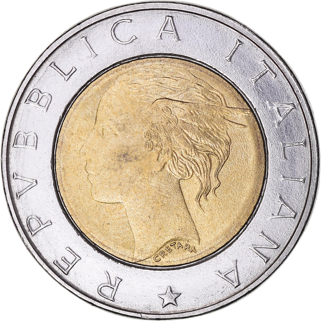 Coin, Italy, 500 Lire, 1994, Rome, EF(40-45), Bi-Metallic, KM:167