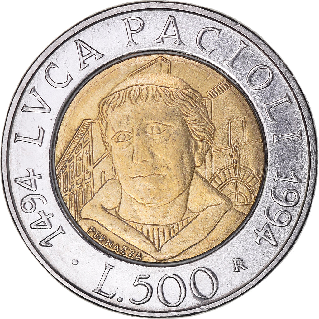 Coin, Italy, 500 Lire, 1994, Rome, EF(40-45), Bi-Metallic, KM:167