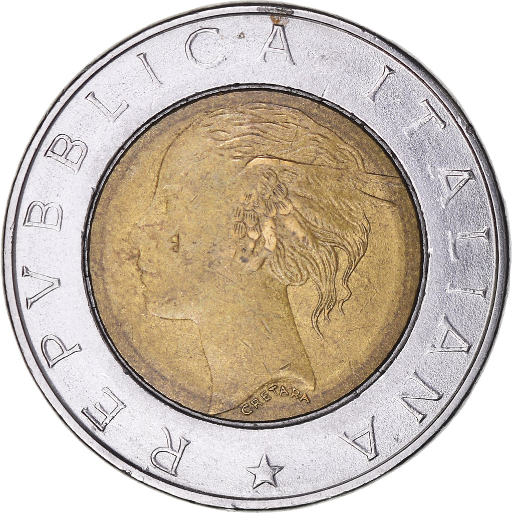 Munten, Italië, 500 Lire, 1994, Rome, FR, Bi-Metallic, KM:167