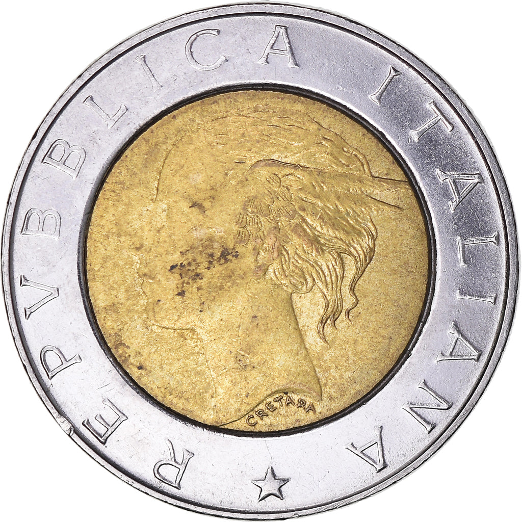 Coin, Italy, 500 Lire, 1999, Rome, Election du parlement européen, VF(30-35)