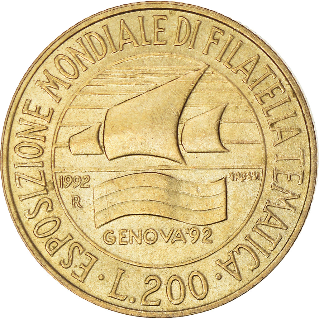 Monnaie, Italie, 200 Lire, 1992, Rome, TTB, Bronzital, KM:151