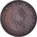 Coin, Great Britain, George III, Farthing, 1799, AU(50-53), Copper, KM:646