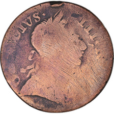 Coin, Great Britain, George III, 1/2 Penny, 1773, F(12-15), Copper, KM:601