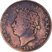 Moneta, Gran Bretagna, George IV, 1/2 Penny, 1826, MB+, Rame, KM:692