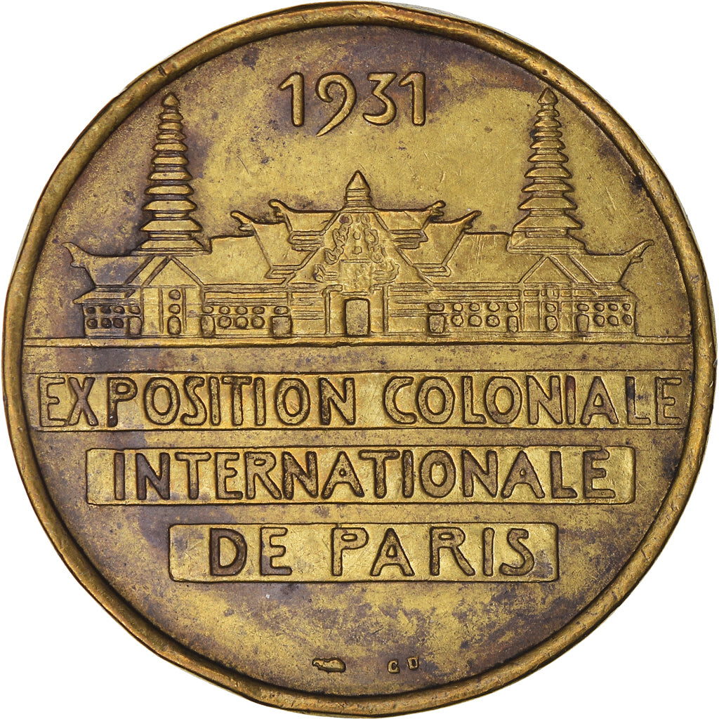 France, Médaille, Océanie, COLONIES GÉNÉRALES Médaille Exposition Coloniale