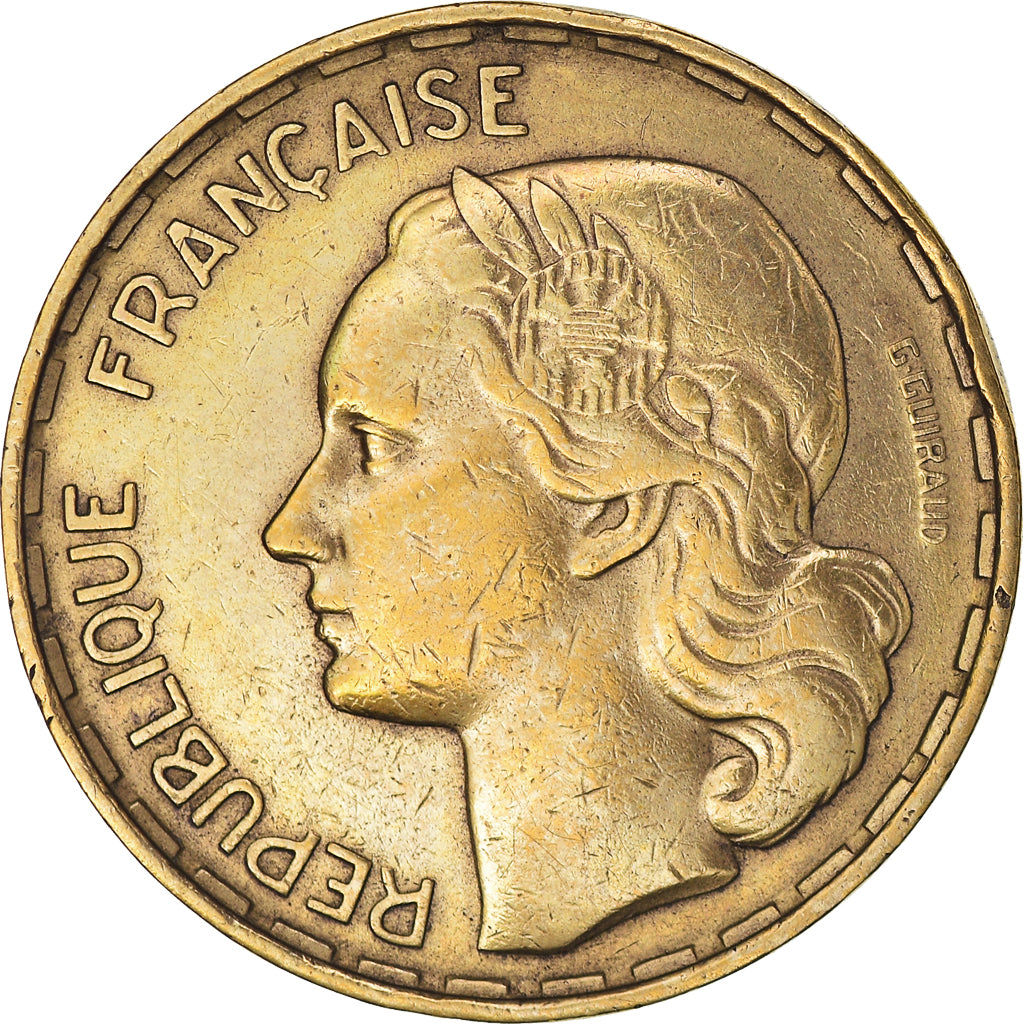 Munten, Frankrijk, Guiraud, 50 Francs, 1953, Beaumont - Le Roger, FR+
