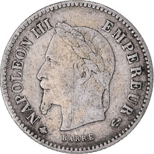 Coin, France, Napoleon III, 20 Centimes, 1867, Paris, VF(30-35), Silver