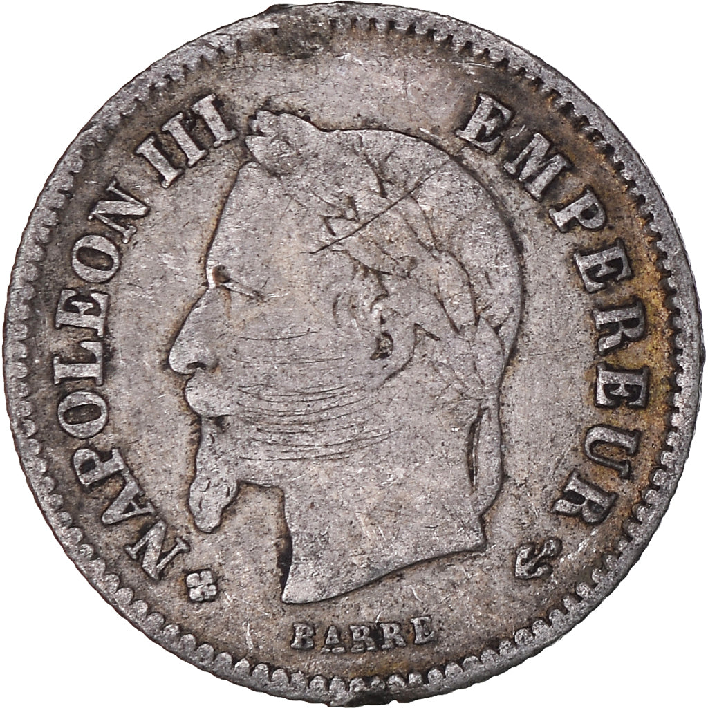 Monnaie, France, Napoleon III, Napoléon III, 20 Centimes, 1867, Strasbourg, TB