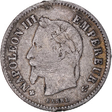 Monnaie, France, Napoleon III, Napoléon III, 20 Centimes, 1867, Strasbourg, TB