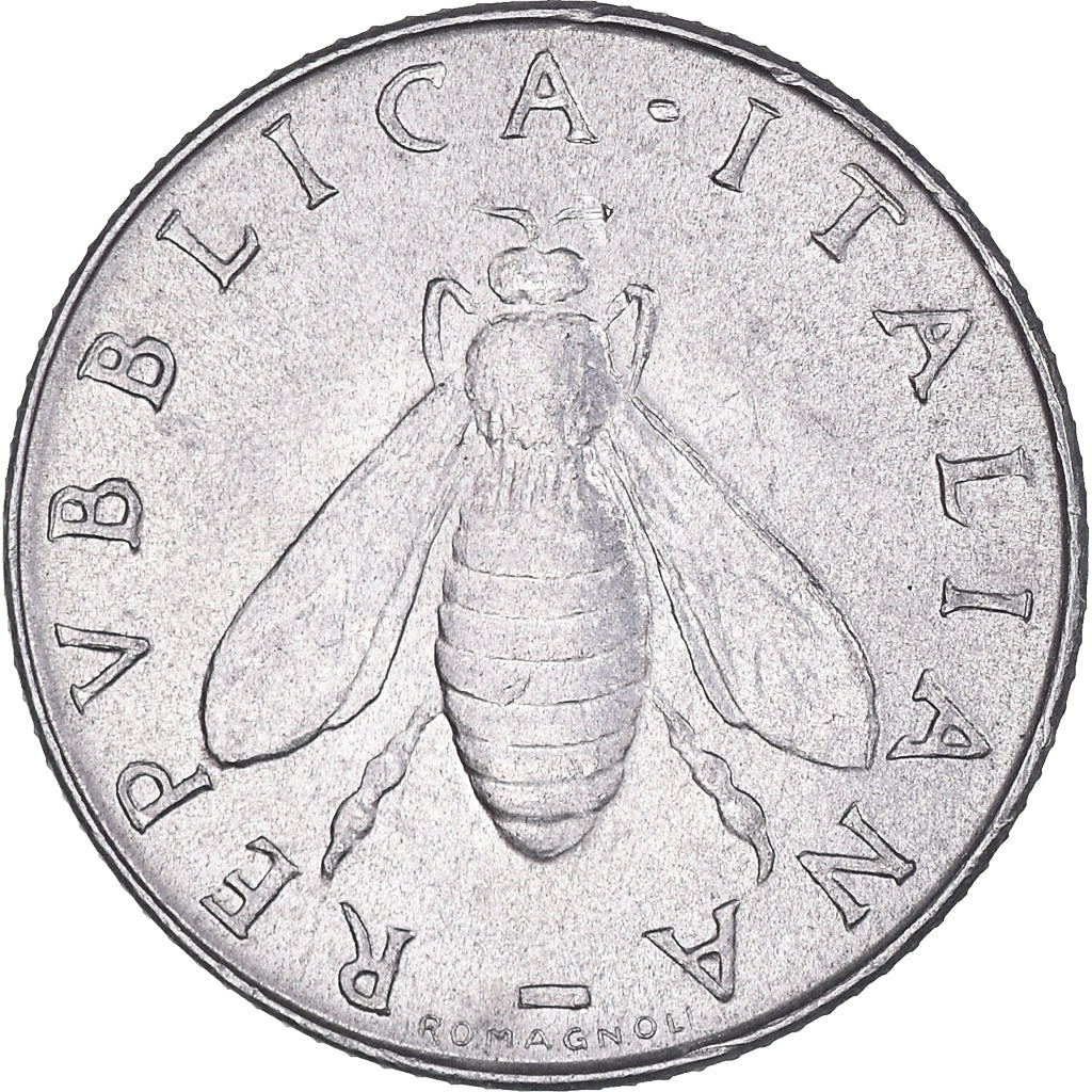 Coin, Italy, 2 Lire, 1959, Rome, VF(30-35), Aluminum, KM:94
