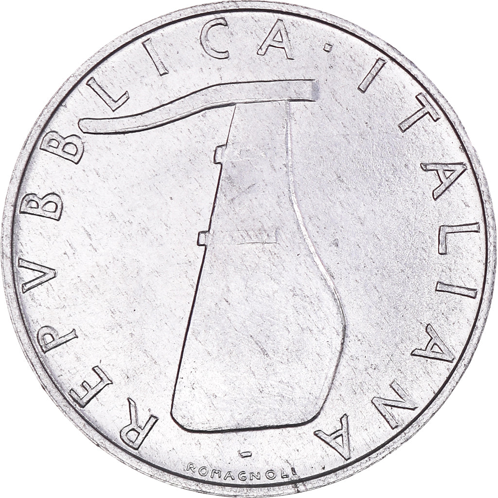 Moeda, Itália, 5 Lire, 1974, Rome, AU(55-58), Alumínio, KM:92
