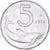 Coin, Italy, 5 Lire, 1974, Rome, MS(64), Aluminum, KM:92
