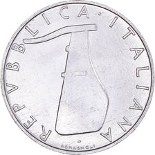 Coin, Italy, 5 Lire, 1974, Rome, MS(64), Aluminum, KM:92