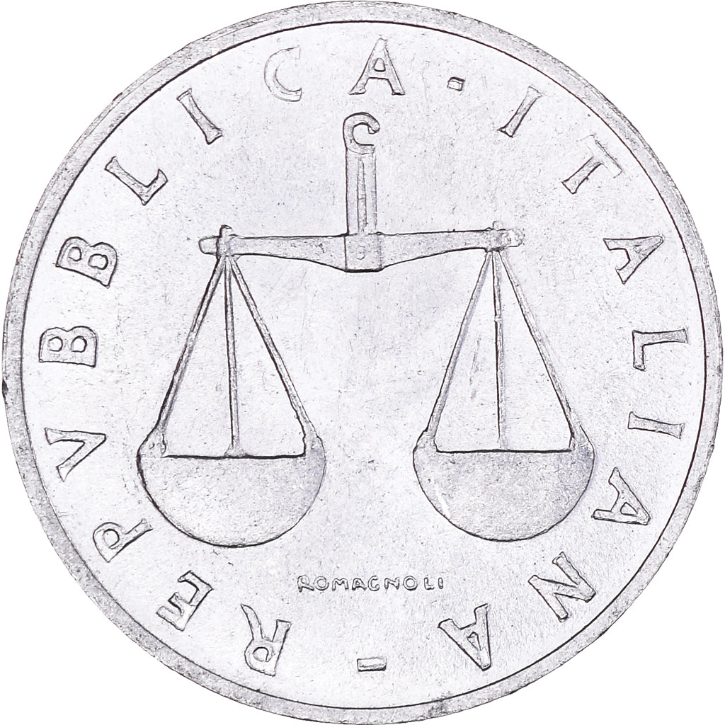 Coin, Italy, Lira, 1955, Rome, AU(50-53), Aluminum, KM:91