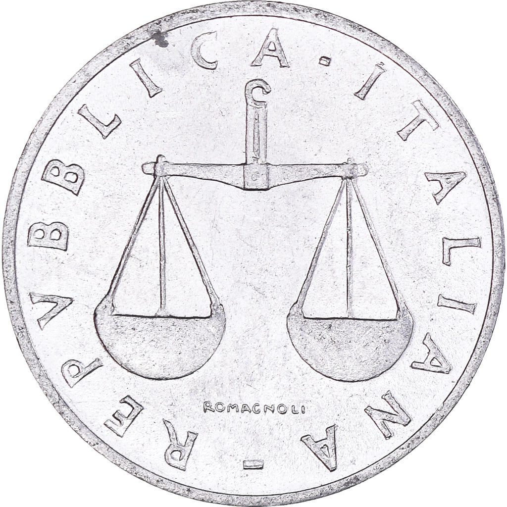 Moneta, Włochy, Lira, 1955, Rome, EF(40-45), Aluminium, KM:91