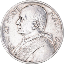 Coin, VATICAN CITY, Pius XI, 5 Lire, 1931, EF(40-45), Silver, KM:7