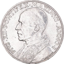 Münze, Vatikanstadt, Pius XII, 5 Lire, 1939, VZ, Silber, KM:28