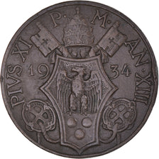 Moneta, CITTÀ DEL VATICANO, Pius XI, 10 Centesimi, 1934, BB+, Bronzo, KM:2