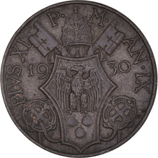 Coin, VATICAN CITY, Pius XI, 5 Centesimi, 1930, AU(50-53), Bronze, KM:1