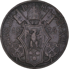 Moneta, CITTÀ DEL VATICANO, Pius XI, 5 Centesimi, 1934, Roma, BB, Bronzo, KM:1
