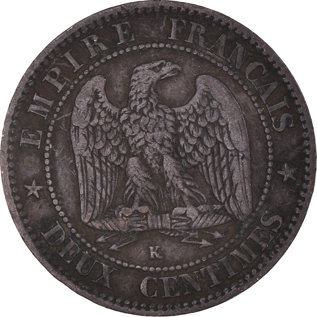 Münze, Frankreich, Napoleon III, Napoléon III, 2 Centimes, 1854, Bordeaux, S+