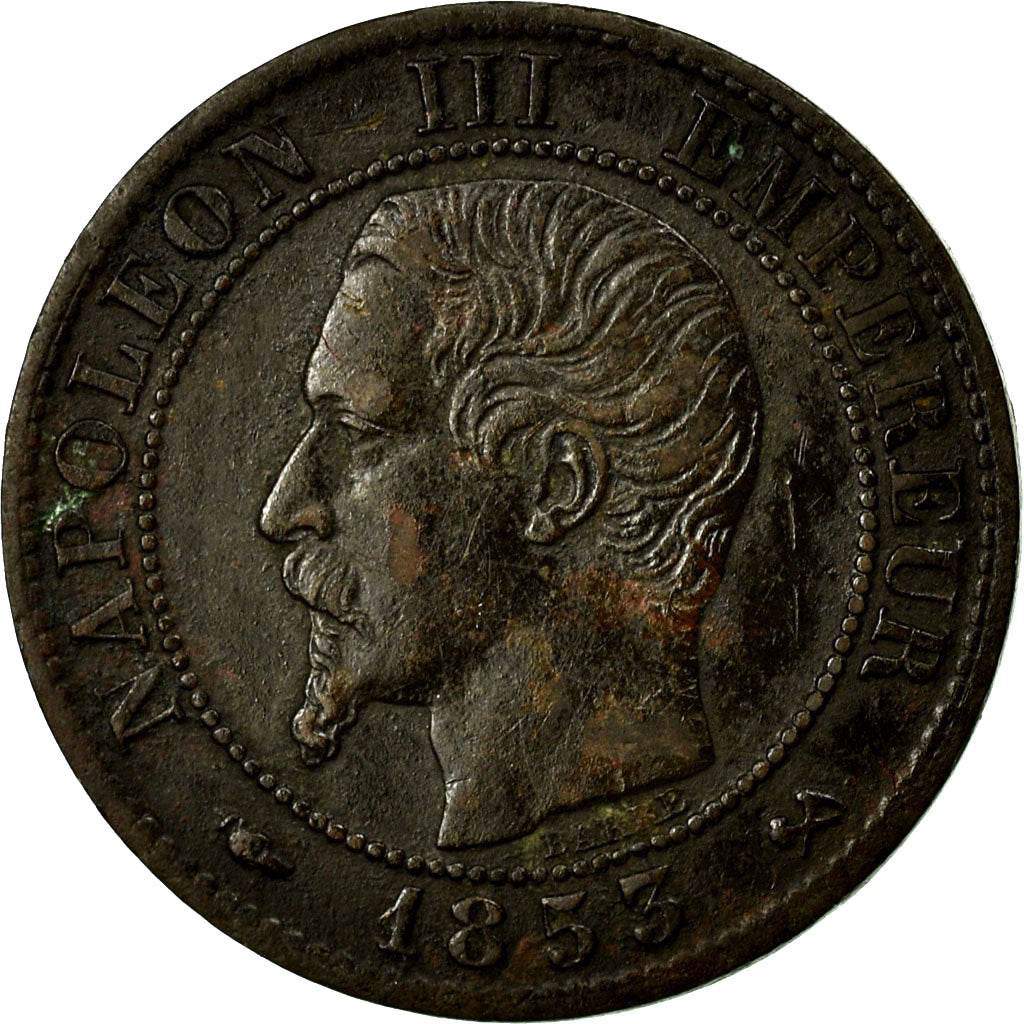 Coin, France, Napoleon III, Napoléon III, Centime, 1853, Rouen, EF(40-45)
