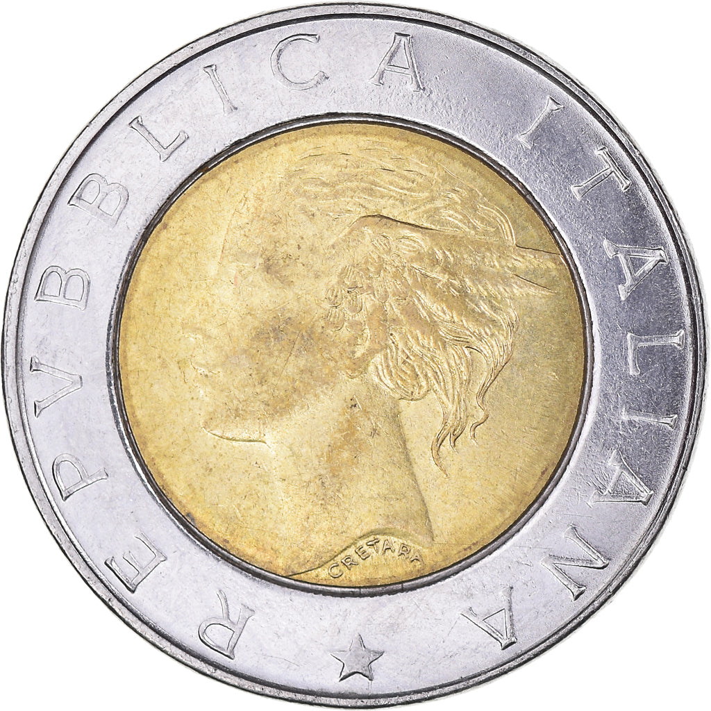 Coin, Italy, 500 Lire, 1999, Rome, VF(30-35), Bi-Metallic, KM:203