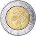 Coin, Italy, 500 Lire, 1999, Rome, VF(30-35), Bi-Metallic, KM:203