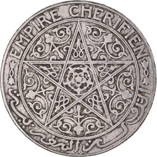 Coin, Morocco, Yusuf, Franc, 1924, Poissy, EF(40-45), Nickel, KM:36.2