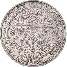 Moeda, Marrocos, Yusuf, 50 Centimes, 1921, bi-Bariz, Paris, EF(40-45), Níquel