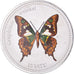 Coin, Vanuatu, 10 Vatu, 2006, Butterflies - Graphium weiskei.Colorized., MS(63)