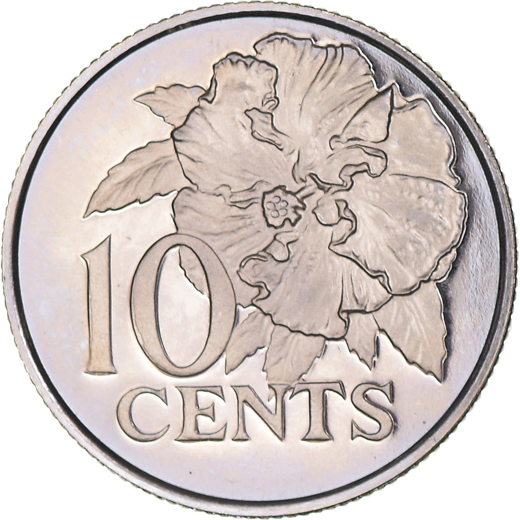 Monnaie, Trinité-et-Tobago, 10 Cents, 1976, BE, SPL, Cupro-nickel, KM:31
