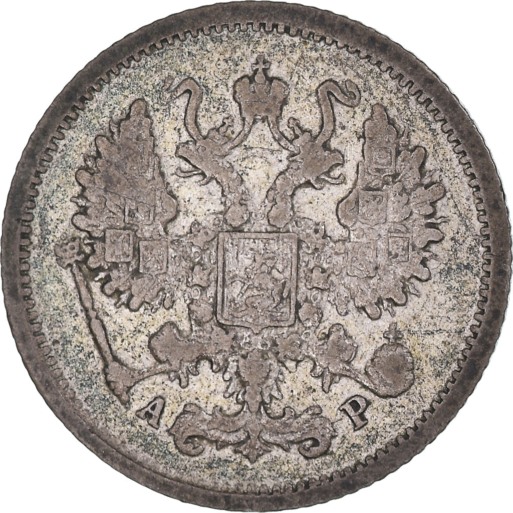 Munten, Rusland, Nicholas II, 10 Kopeks, 1905, ZF, Zilver, KM:20a.2