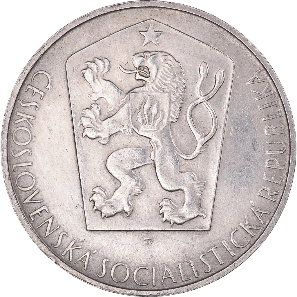 Moneta, Cecoslovacchia, 10 Korun, 1964, BB, Argento, KM:56