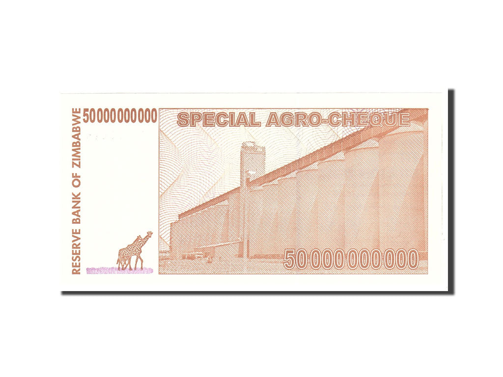 Banknote, Zimbabwe, 50 Billion Dollars, 2008, 2008-05-15, KM:63, UNC(65-70)