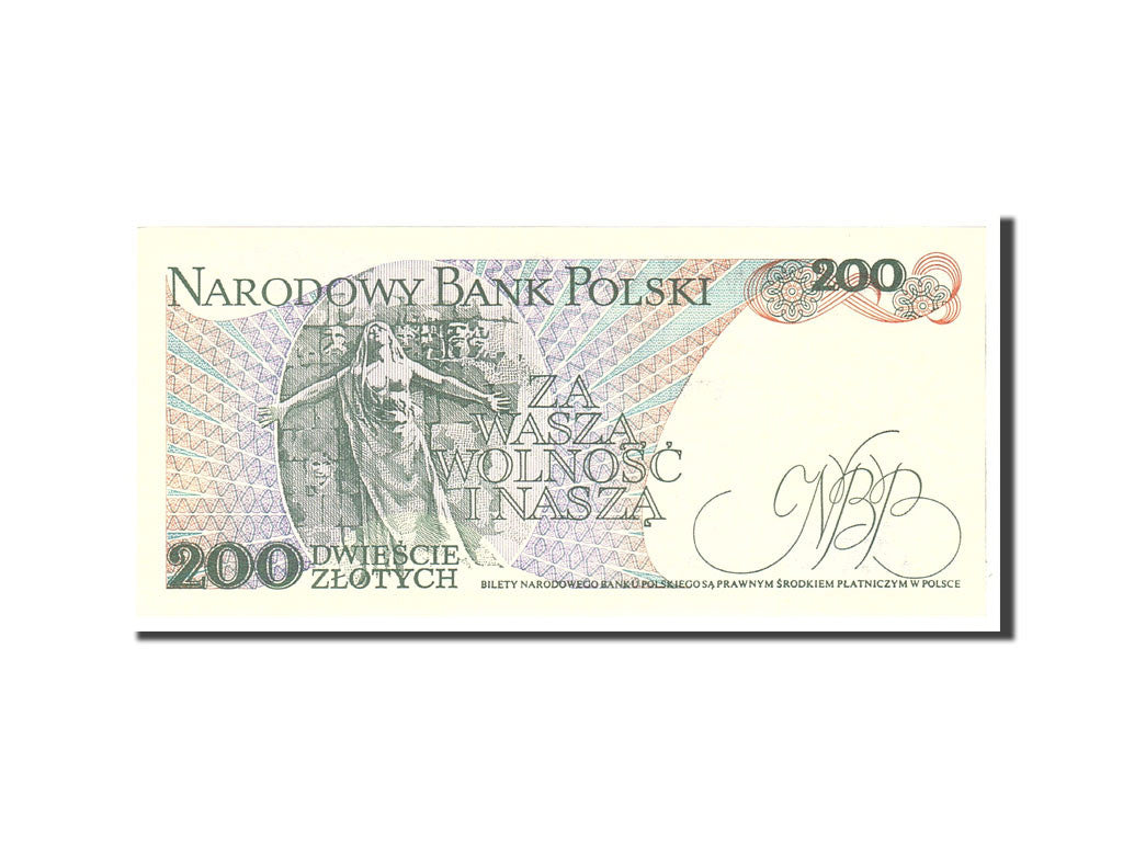 Polonia, 200 Zlotych, 1986, KM:144c, 1986-06-01, FDS