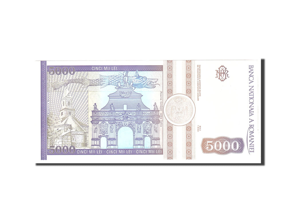 Banknote, Romania, 5000 Lei, 1993, Undated, KM:104a, UNC(63)