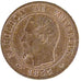 FRANCE, Napoléon III, Centime, 1853, Strasbourg, KM #775.3, AU(55-58), Bronze, G