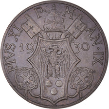 Coin, VATICAN CITY, 10 Centimes, 1930, AU(55-58), Bronze, KM:2