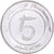 Monnaie, Algérie, 5 Dinars, 2005, TTB+, Acier inoxydable, KM:123