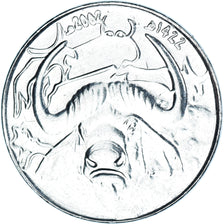Coin, Algeria, Dinar, 1422 (2002), AU(55-58), Acier inoxydable, KM:129