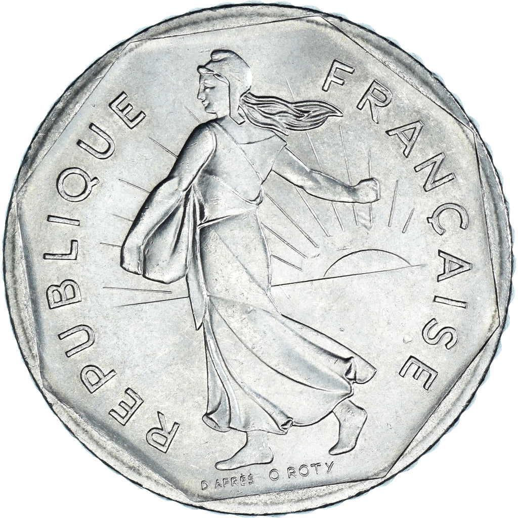 Coin, France, 2 Francs, 1979, EF(40-45), Nickel, KM:942.1, Gadoury:547
