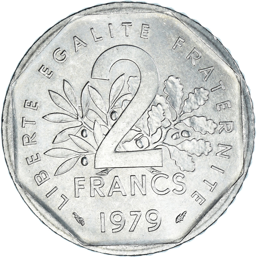 Coin, France, 2 Francs, 1979, EF(40-45), Nickel, KM:942.1, Gadoury:547