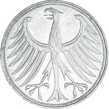 Coin, GERMANY - FEDERAL REPUBLIC, 5 Mark, 1958, Munich, EF(40-45), Silver